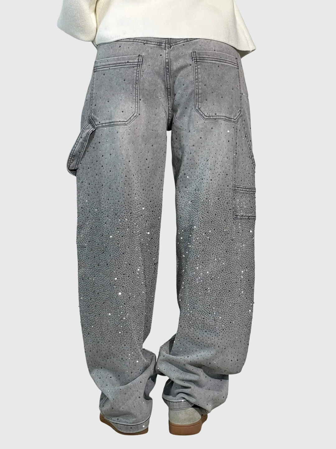 Kimberly | Kvinders Glitrende Diamant Denim Bukser
