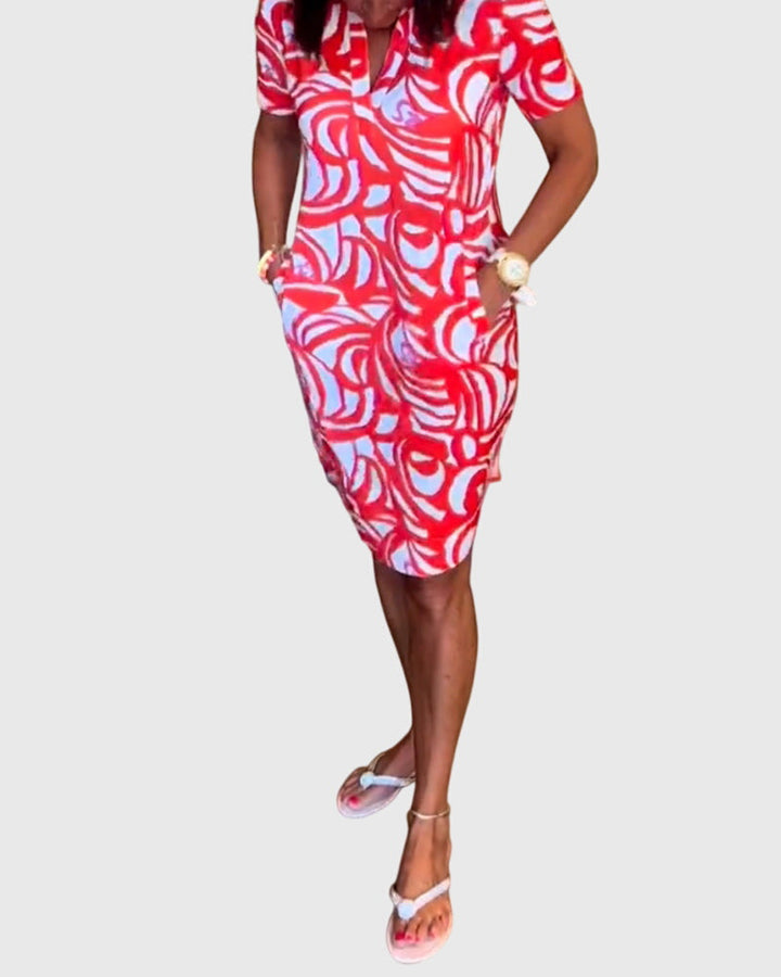 Elle | Flatterende Avenue Walk Kjole