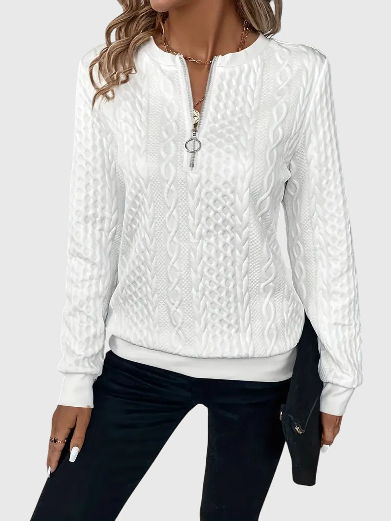 Nora | Sweater Med Lynlås