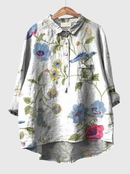 Valeria - Blomstret Print Bluse