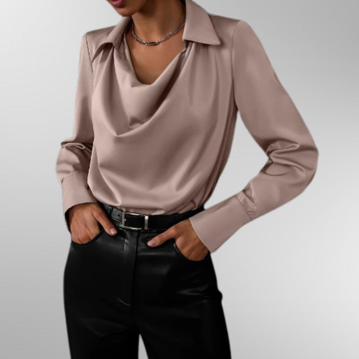 Violet | Elegant Satin Bluse