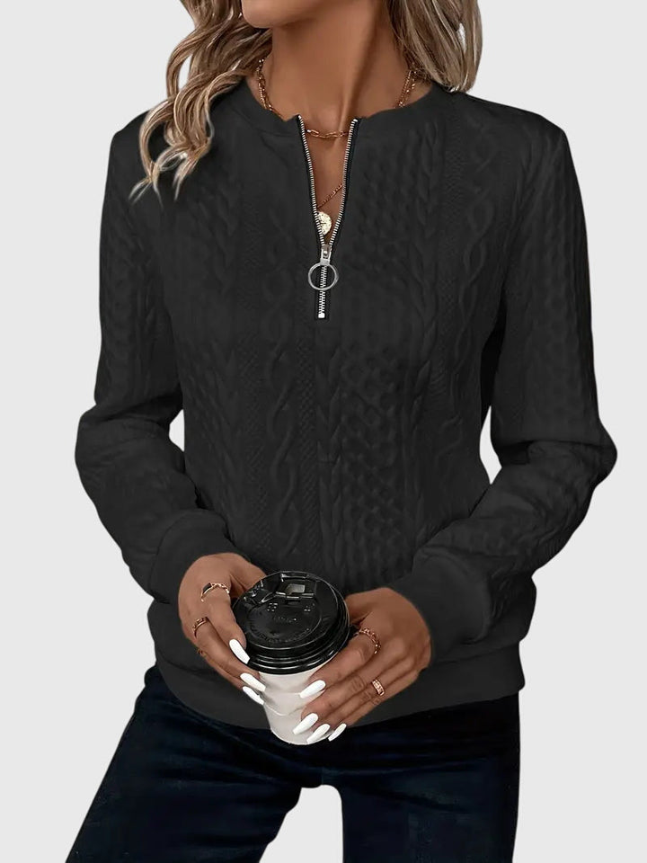 Nora | Sweater Med Lynlås