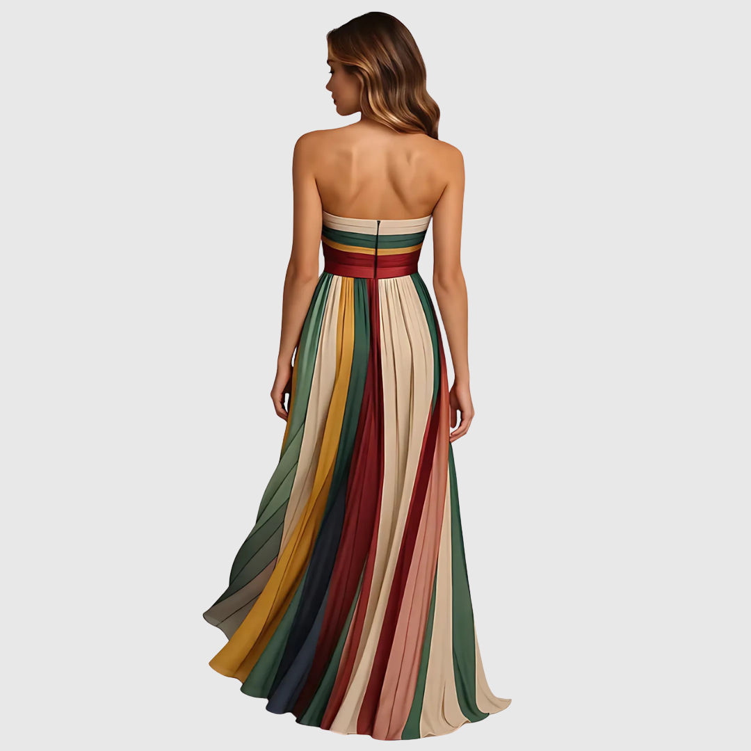 Isola | Chic Lang Kjole Med Elegante Detaljer