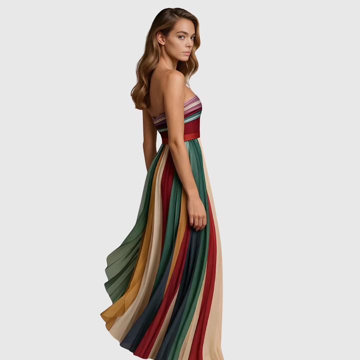 Isola | Chic Lang Kjole Med Elegante Detaljer