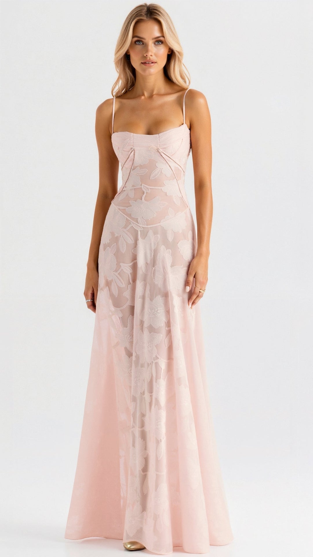 Caroline | Kvinders Bryllupsgæst Slip Maxi Kjole