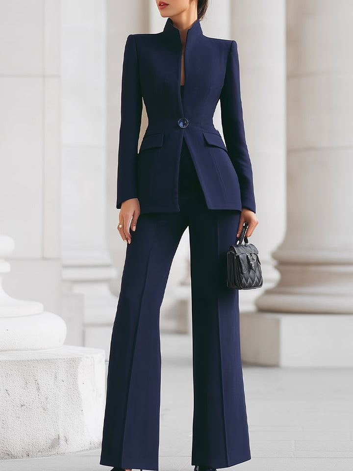 Sharie - Elegant Blazer &amp; Buksedragt Sæt