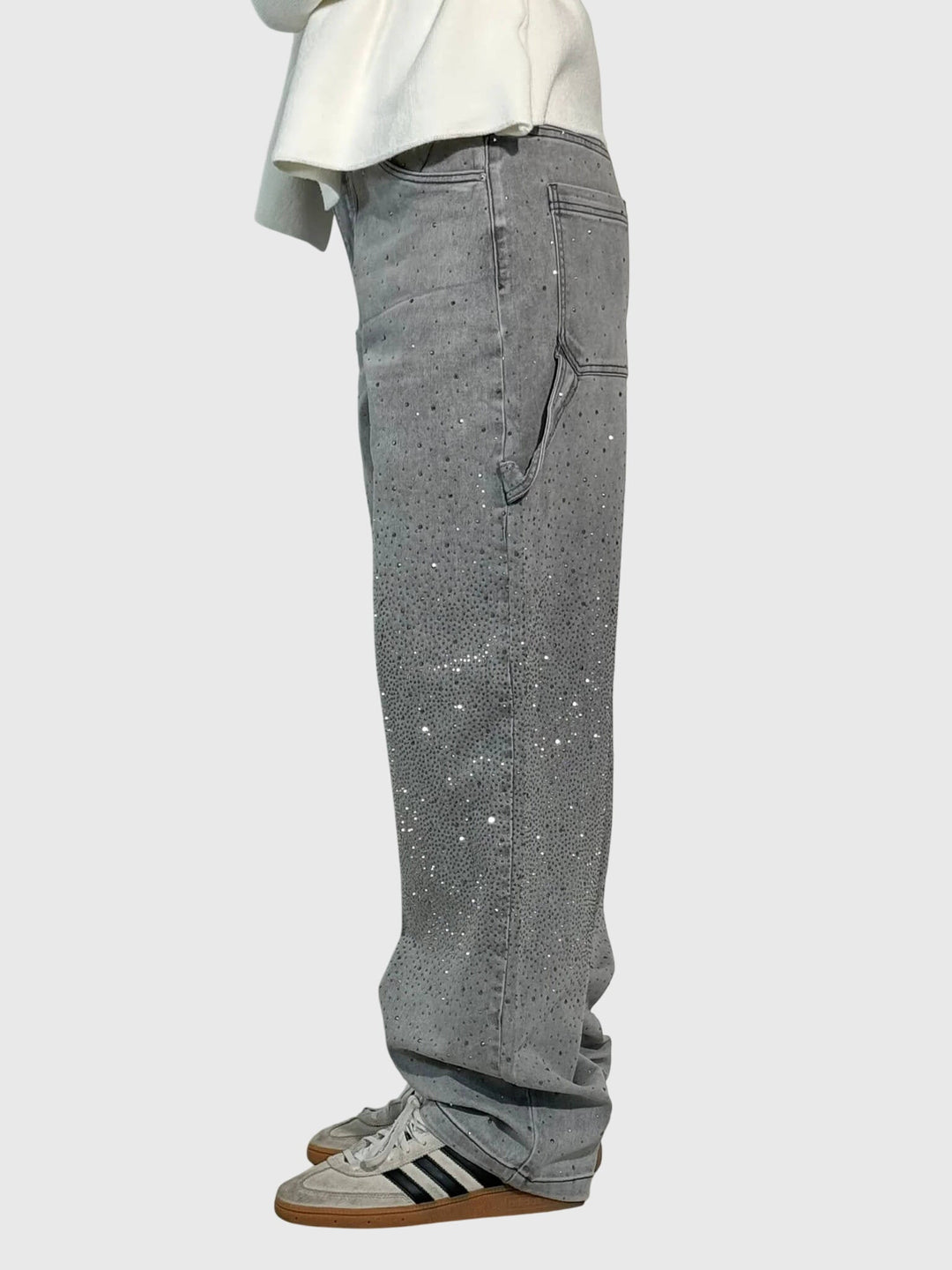 Kimberly | Kvinders Glitrende Diamant Denim Bukser