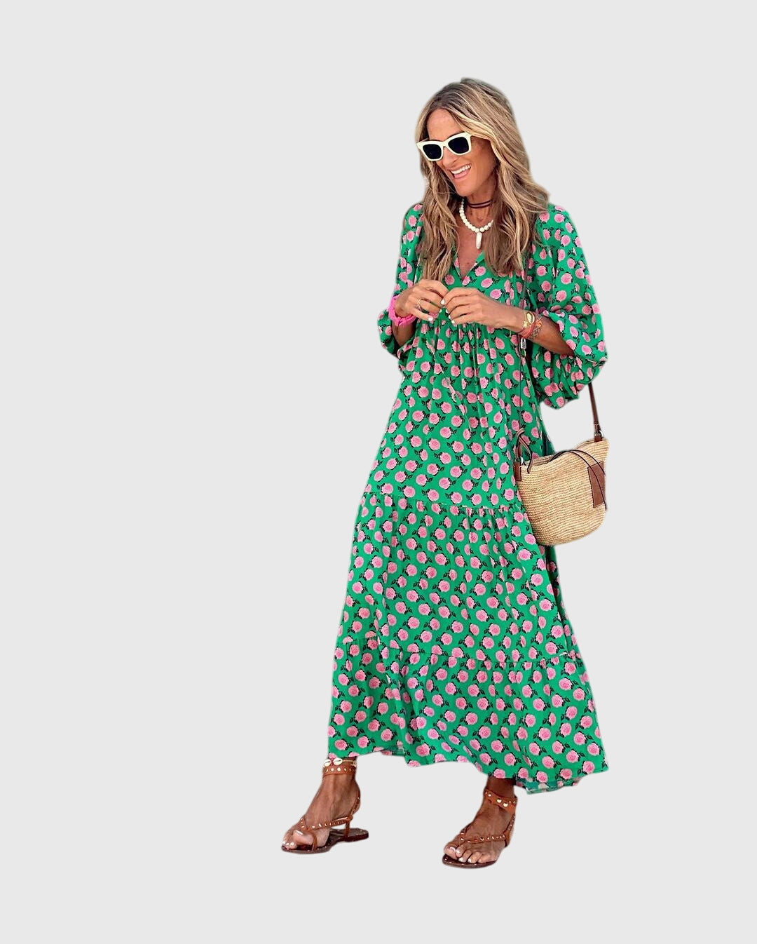 Sarah - Boho Maxi Kjole