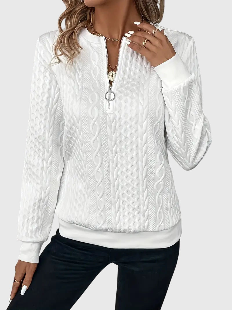 Nora | Sweater Med Lynlås