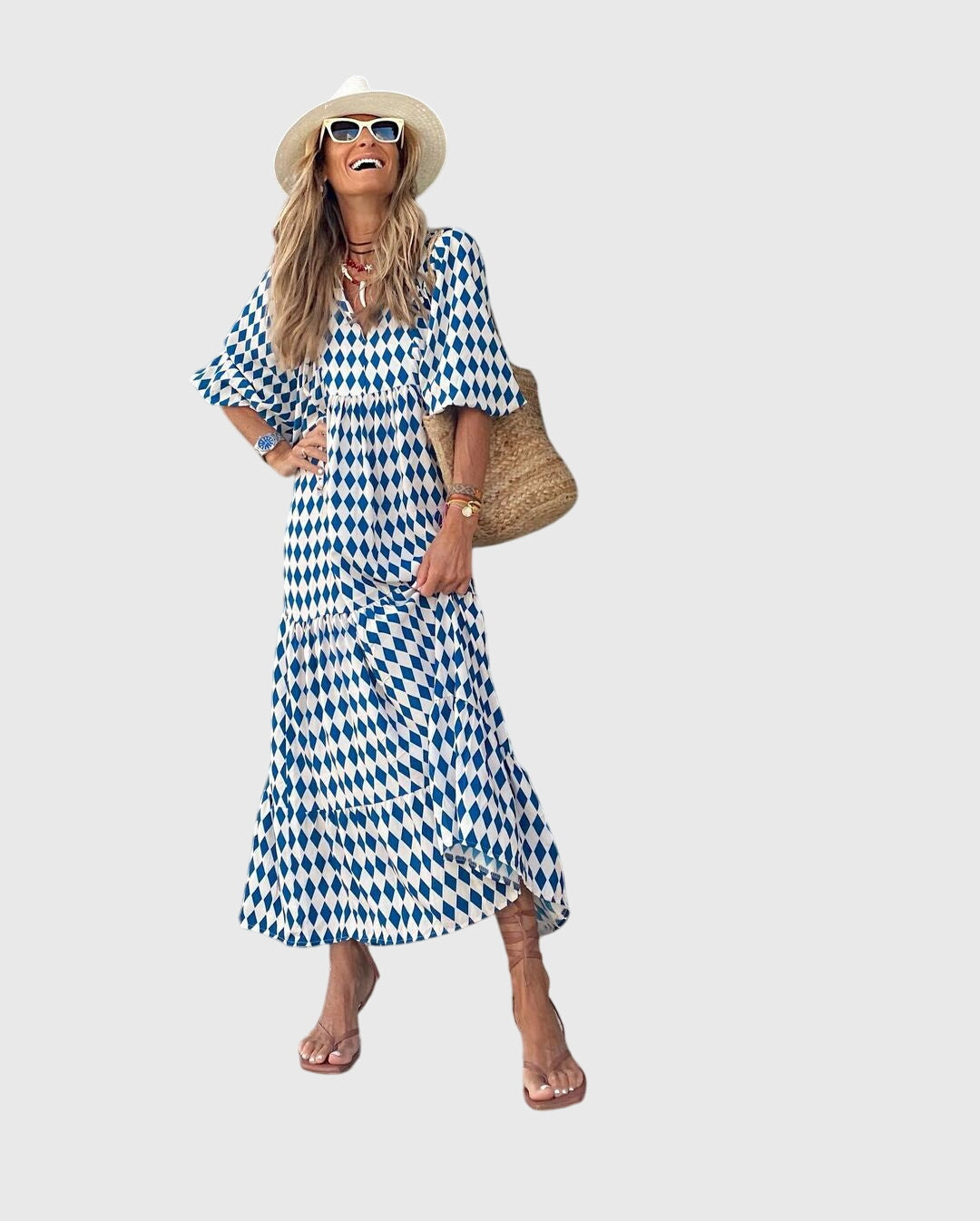 Sarah - Boho Maxi Kjole
