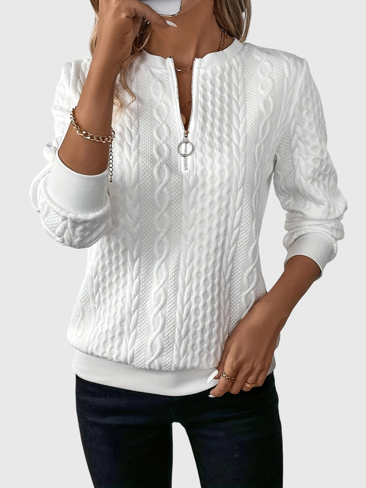 Nora | Sweater Med Lynlås