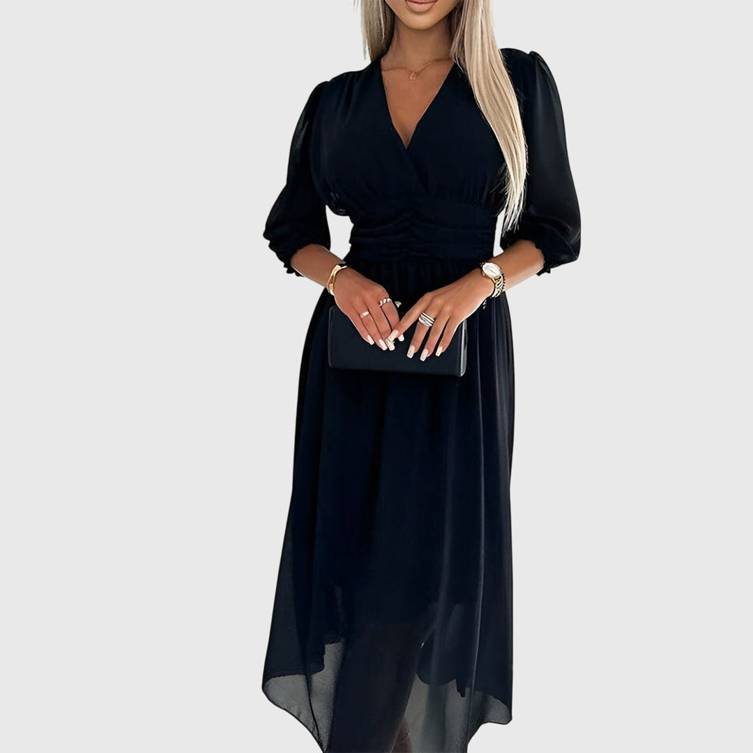 Chloe | Letvægts Silke Chiffon Kjole