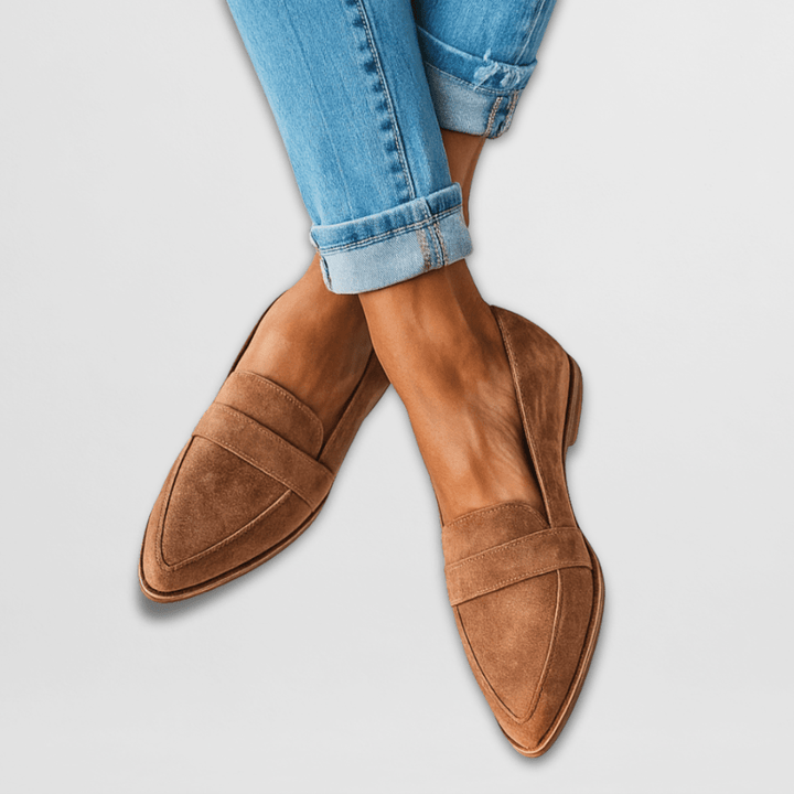 Helen | Orthopædiske Bløde Suede Loafers