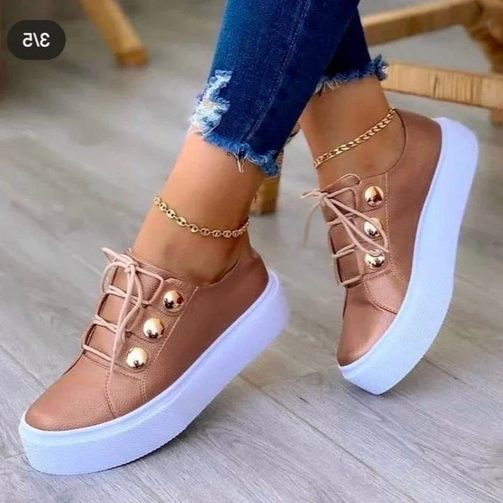Serena | Orthopædiske Rundtåede Platform Sneakers