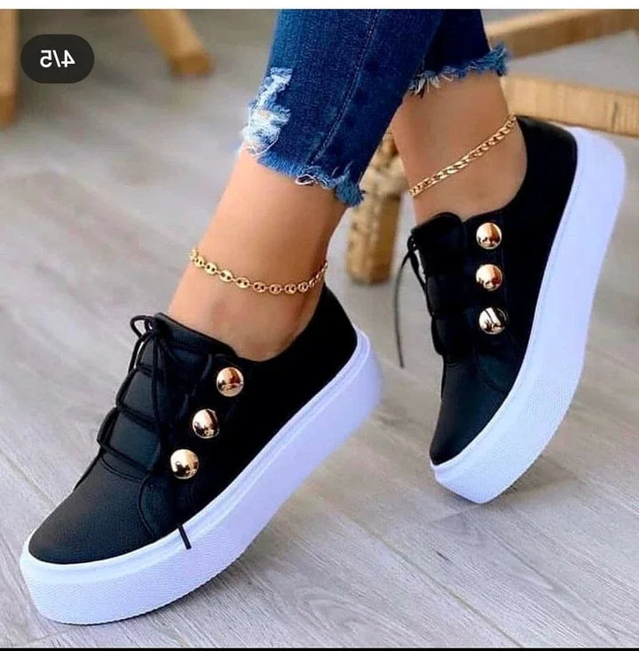 Serena | Orthopædiske Rundtåede Platform Sneakers