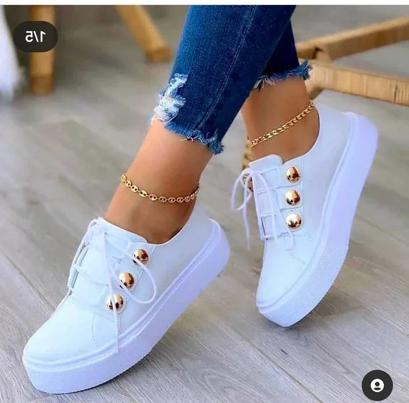 Serena | Orthopædiske Rundtåede Platform Sneakers