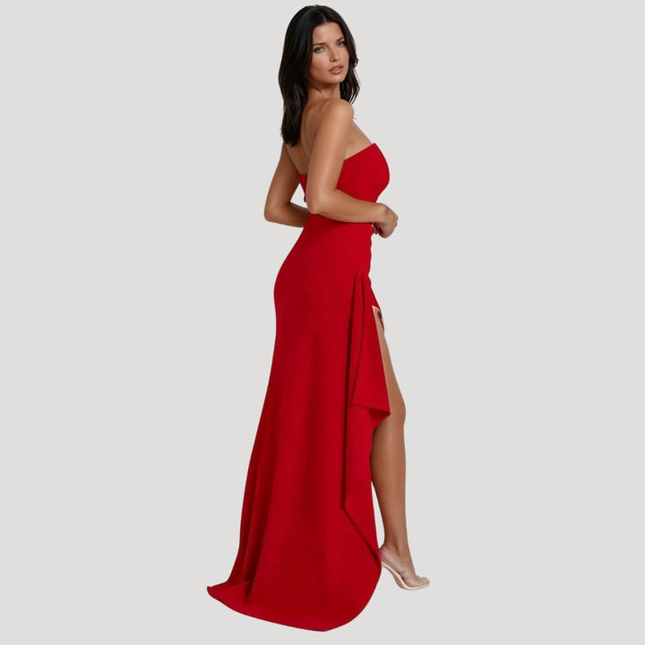 Emma | Kvinders Bryllupsgæst Strapless Maxi Kjole