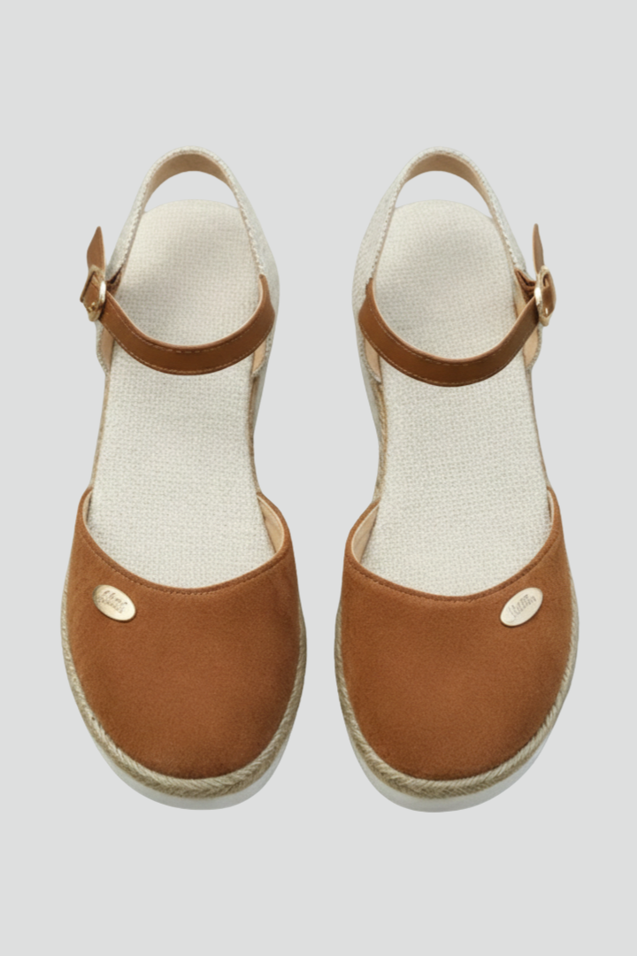 Maya  | Kvinders Lukkede Tå Espadrille Sandaler med Slingback Rem