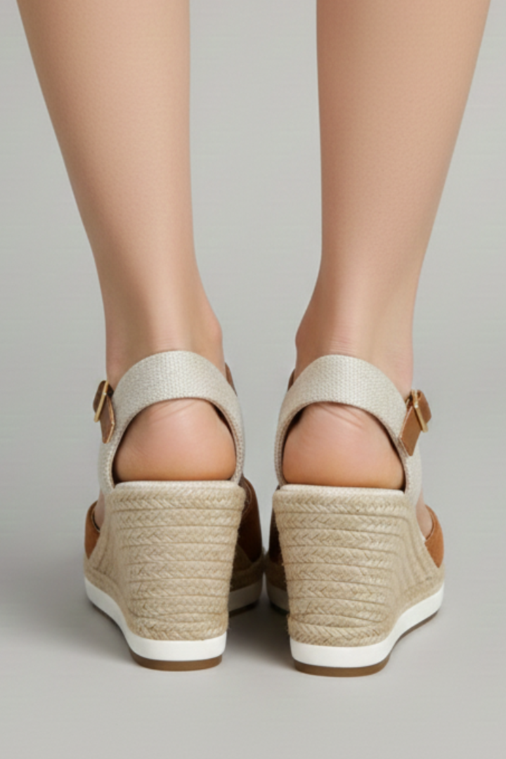 Maya  | Kvinders Lukkede Tå Espadrille Sandaler med Slingback Rem