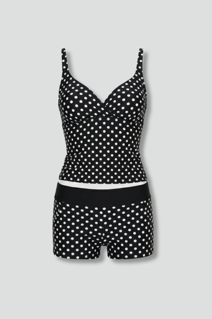 Maria | Kvinders Wrap Top Tankini Sæt med Shorts