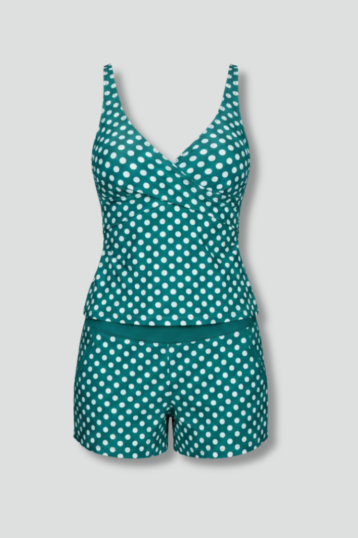 Lauren | Kvinders Tankini Badedragt Sæt med Tank Top og Shorts