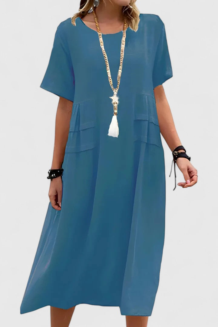 Krystina | Elegant Midi Kjole