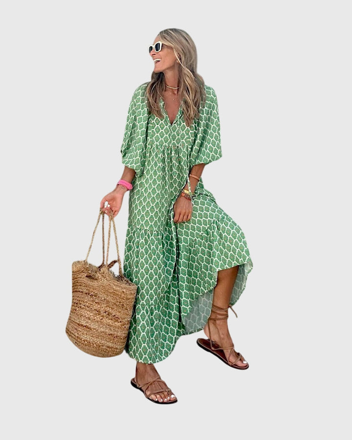 Sarah - Boho Maxi Kjole