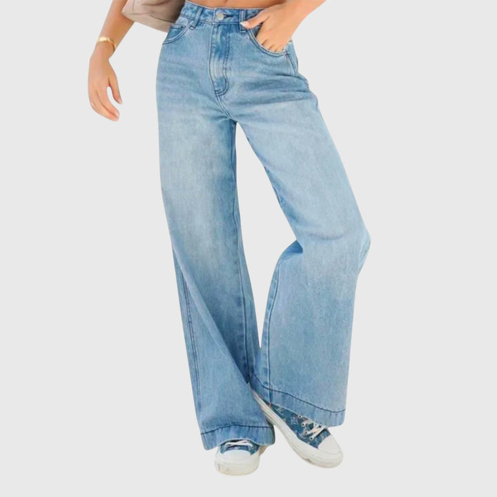 Kayla | Kvinders Casual Baggy Denim Bukser