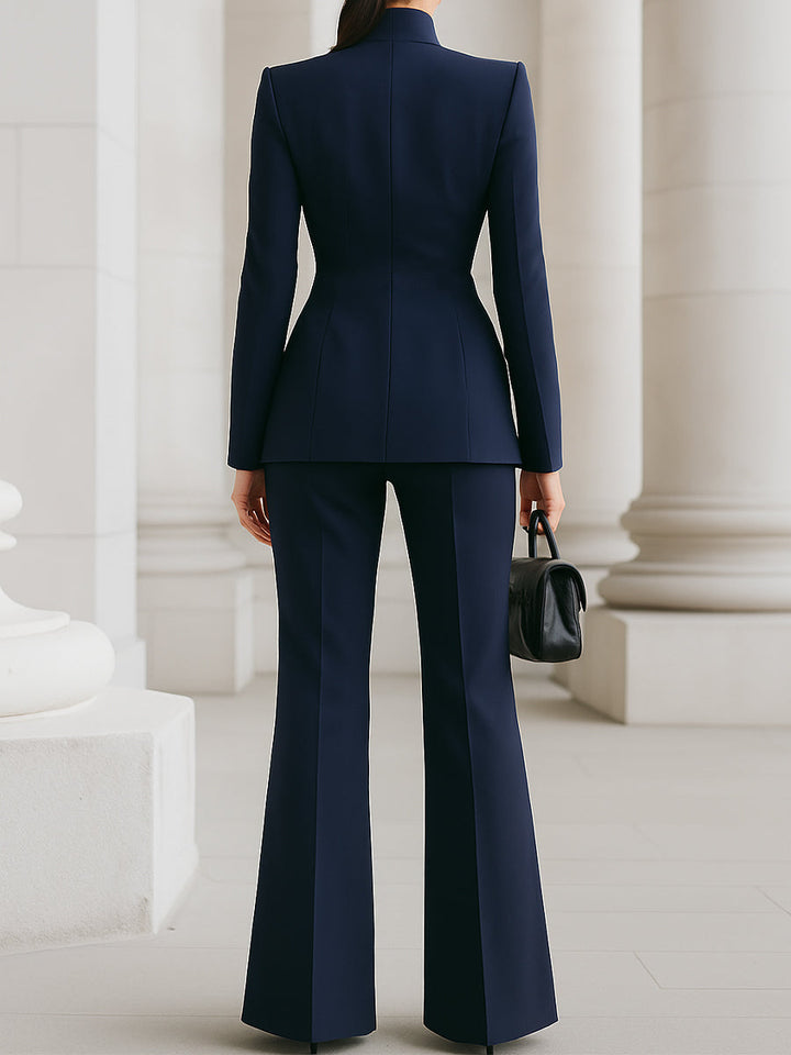 Sharie - Elegant Blazer &amp; Buksedragt Sæt