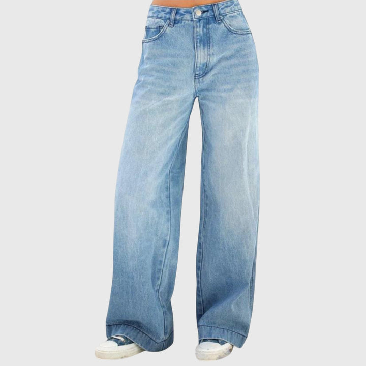 Kayla | Kvinders Casual Baggy Denim Bukser