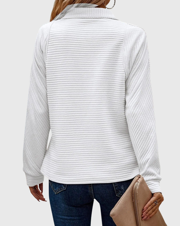 Abigail | Elegant Sweater Med Lynlås