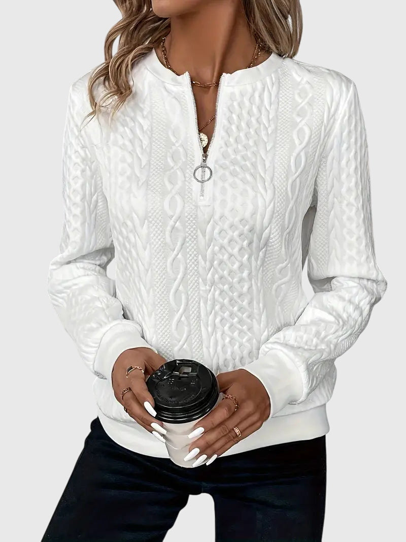 Nora | Sweater Med Lynlås