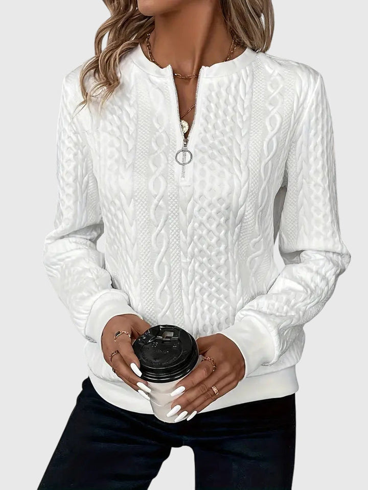 Nora | Sweater Med Lynlås