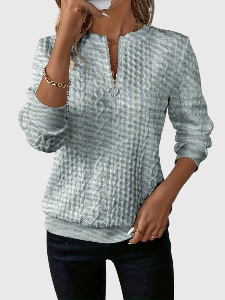 Nora | Sweater Med Lynlås
