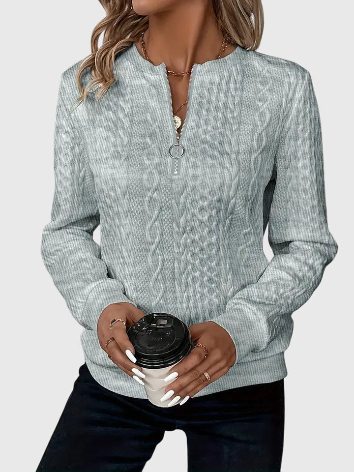 Nora | Sweater Med Lynlås