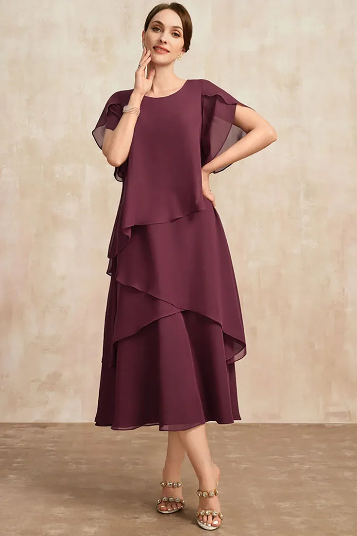 Olivia | Kvinders Bløde Klassiske Chiffon Kjole