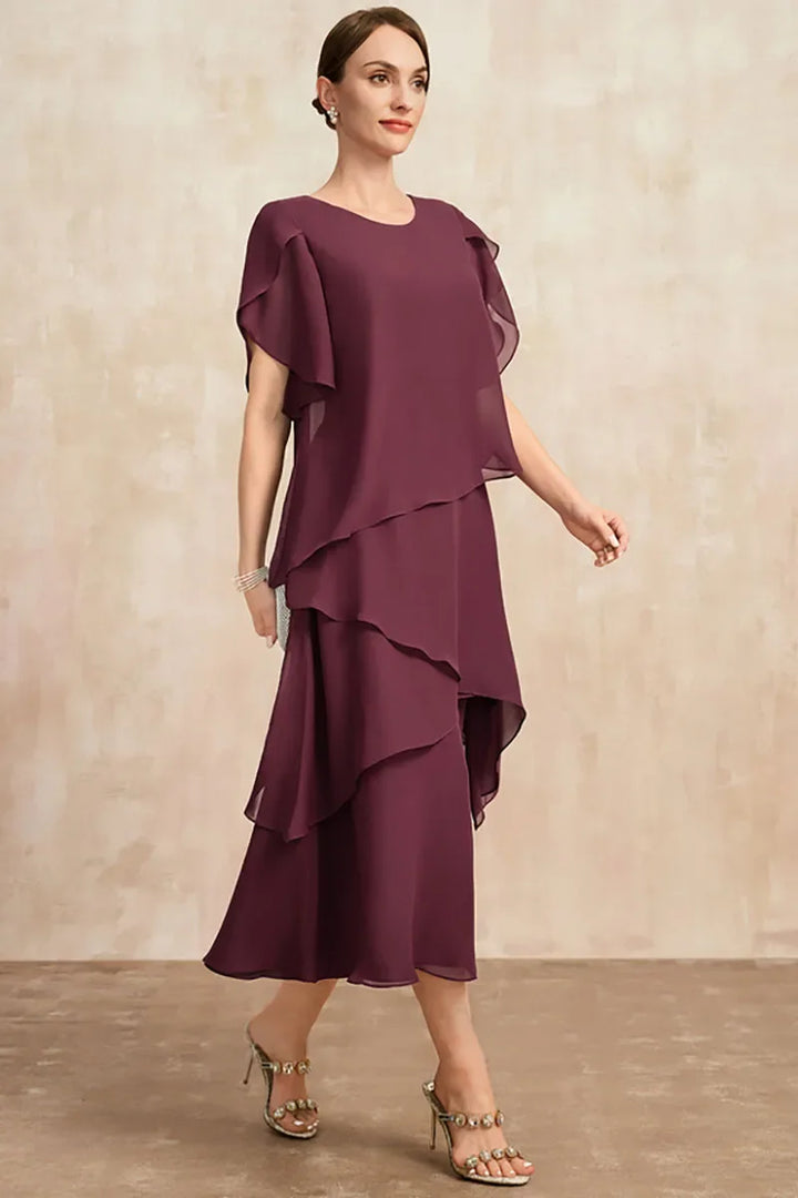 Olivia | Kvinders Bløde Klassiske Chiffon Kjole
