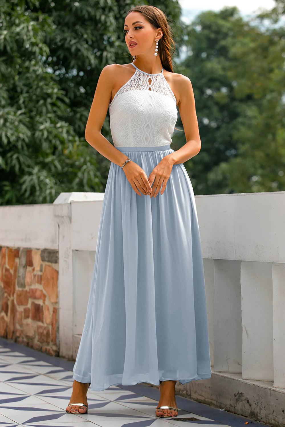 Madison | Kvinders Bryllupsgæst Halter Maxi Kjole